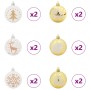 Juego de Esferas de Navidad 40 pcs y dorado Plástico en Decoración Festiva y Estacional | Comprar online en Foru.es