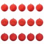 Juego de Esferas de Navidad 15 pcs Rojo Plástico en Decoración Festiva y Estacional | Comprar online en Foru.es
