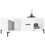 Mesa de centro madera contrachapada blanco brillo 102x50x40 cm de vidaXL, Mesas de centro - Ref: Foro24-829302, Precio: 51,95...