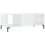 Mesa de centro madera contrachapada blanco brillo 102x50x40 cm de vidaXL, Mesas de centro - Ref: Foro24-829302, Precio: 51,95...