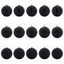 Juego de Esferas de Navidad 15 pcs Negro Plástico en Decoración Festiva y Estacional | Comprar online en Foru.es