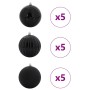 Juego de Esferas de Navidad 15 pcs Negro Plástico en Decoración Festiva y Estacional | Comprar online en Foru.es