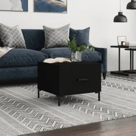 Mesa de centro madera contrachapada negro 50x50x40 cm de vidaXL, Mesas de centro - Ref: Foro24-829398, Precio: 40,79 €, Descu...