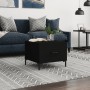 Mesa de centro madera contrachapada negro 50x50x40 cm de vidaXL, Mesas de centro - Ref: Foro24-829398, Precio: 41,13 €, Descu...