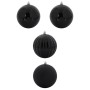 Juego de Esferas de Navidad 4 pcs Negro Plástico en Decoración Festiva y Estacional | Comprar online en Foru.es
