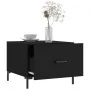Mesa de centro madera contrachapada negro 50x50x40 cm de vidaXL, Mesas de centro - Ref: Foro24-829398, Precio: 40,79 €, Descu...