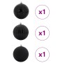 Juego de Esferas de Navidad 3 pcs Negro Plástico en Decoración Festiva y Estacional | Comprar online en Foru.es