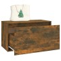 Banco pasillo madera contrachapada roble ahumado 80x40x45 cm de vidaXL, Bancos para recibidores y almacenamiento - Ref: Foro2...