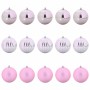 Juego de Esferas de Navidad 15 pcs Rosa Plástico en Decoración Festiva y Estacional | Comprar online en Foru.es