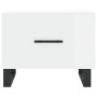 Mesa de centro madera de ingeniería brillo blanco 50x50x40 cm de vidaXL, Mesas de centro - Ref: Foro24-829448, Precio: 45,11 ...