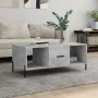 Plywood gray concrete coffee table 102x50x40 cm by vidaXL, Coffee table - Ref: Foro24-829312, Price: 54,93 €, Discount: %