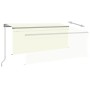 Toldo manual retráctil persiana LED crema 3,5x2,5m en Toldos | Comprar online en Foru.es