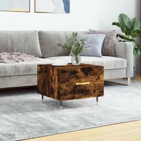 Mesa de centro madera contrachapada roble ahumado 50x50x40 cm de vidaXL, Mesas de centro - Ref: Foro24-829358, Precio: 38,50 ...