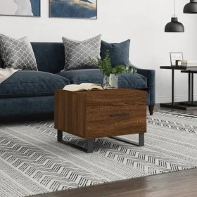 Brown oak plywood coffee table 50x50x40 cm by vidaXL, Coffee table - Ref: Foro24-829458, Price: 46,27 €, Discount: %
