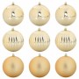 Juego de Esferas de Navidad 9 pcs Dorado Plástico en Decoración Festiva y Estacional | Comprar online en Foru.es
