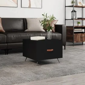 Mesa de centro madera de ingeniería negro 50x50x40 cm de vidaXL, Mesas de centro - Ref: Foro24-829334, Precio: 41,21 €, Descu...
