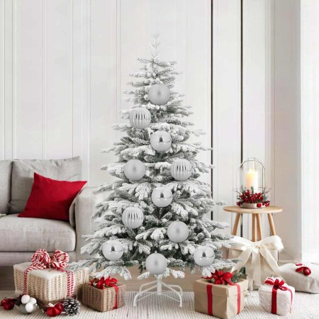 Juego de Esferas de Navidad 9 pcs Plateado Plástico en Decoración Festiva y Estacional | Comprar online en Foru.es