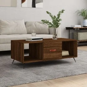 Brown oak plywood coffee table 102x50x40 cm by vidaXL, Coffee table - Ref: Foro24-829275, Price: 48,94 €, Discount: %