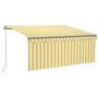 Toldo retráctil manual con persiana amarillo y blanco 3,5x2,5 m en Toldos | Comprar online en Foru.es