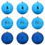 Juego de Esferas de Navidad 9 pcs Azul Plástico en Decoración Festiva y Estacional | Comprar online en Foru.es