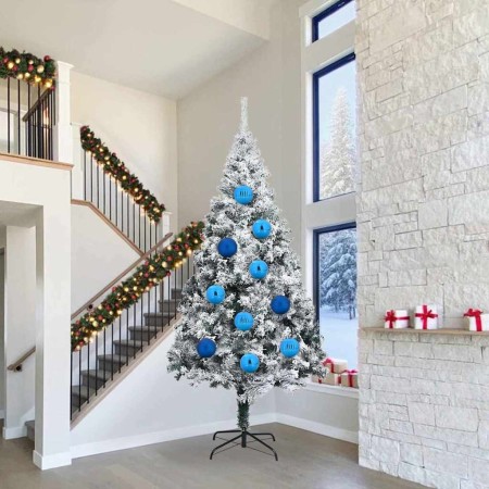 Juego de Esferas de Navidad 4 pcs Azul Plástico en Decoración Festiva y Estacional | Comprar online en Foru.es