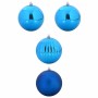Juego de Esferas de Navidad 4 pcs Azul Plástico en Decoración Festiva y Estacional | Comprar online en Foru.es