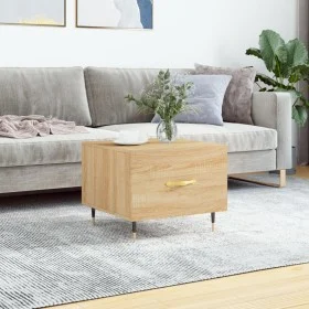 Mesa de centro madera contrachapada roble Sonoma 50x50x40 cm de vidaXL, Mesas de centro - Ref: Foro24-829354, Precio: 38,70 €...