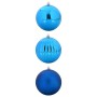 Juego de Esferas de Navidad 3 pcs Azul Plástico en Decoración Festiva y Estacional | Comprar online en Foru.es