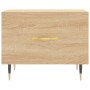 Mesa de centro madera contrachapada roble Sonoma 50x50x40 cm de vidaXL, Mesas de centro - Ref: Foro24-829354, Precio: 39,05 €...