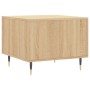 Mesa de centro madera contrachapada roble Sonoma 50x50x40 cm de vidaXL, Mesas de centro - Ref: Foro24-829354, Precio: 39,05 €...