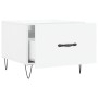 Mesa de centro madera de ingeniería brillo blanco 50x50x40 cm de vidaXL, Mesas de centro - Ref: Foro24-829384, Precio: 42,80 ...