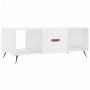 Mesa de centro madera contrachapada blanco brillo 102x50x40 cm de vidaXL, Mesas de centro - Ref: Foro24-829270, Precio: 47,84...