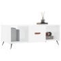 Mesa de centro madera contrachapada blanco brillo 102x50x40 cm de vidaXL, Mesas de centro - Ref: Foro24-829270, Precio: 47,84...