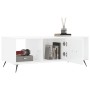 Mesa de centro madera contrachapada blanco brillo 102x50x40 cm de vidaXL, Mesas de centro - Ref: Foro24-829270, Precio: 47,84...