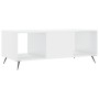 Mesa de centro madera contrachapada blanco brillo 102x50x40 cm de vidaXL, Mesas de centro - Ref: Foro24-829270, Precio: 47,84...