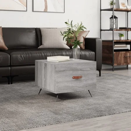 Engineered wood Sonoma gray coffee table 50x50x40 cm by vidaXL, Coffee table - Ref: Foro24-829344, Price: 39,75 €, Discount: %