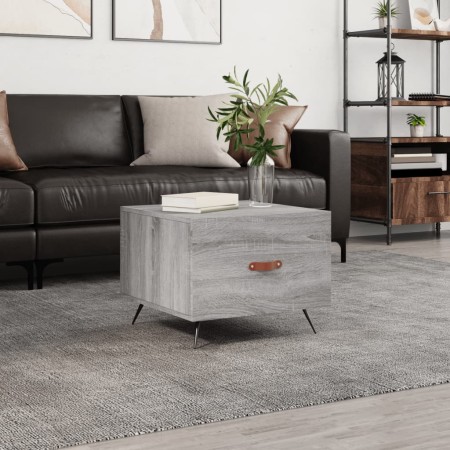 Mesa de centro madera de ingeniería gris Sonoma 50x50x40 cm de vidaXL, Mesas de centro - Ref: Foro24-829344, Precio: 40,09 €,...