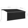 Toldo retráctil manual con persiana y LED antracita 3,5x2,5 m en Toldos | Comprar online en Foru.es