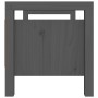 Banco de recibidor madera maciza de pino gris 80x40x43 cm de vidaXL, Bancos para recibidores y almacenamiento - Ref: Foro24-8...