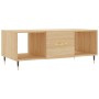 Mesa de centro madera contrachapada roble Sonoma 102x50x40 cm de vidaXL, Mesas de centro - Ref: Foro24-829279, Precio: 47,75 ...