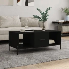 Mesa de centro madera contrachapada negro 102x50x40 cm de vidaXL, Mesas de centro - Ref: Foro24-829309, Precio: 52,90 €, Desc...