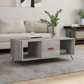 Mesa de centro madera contrachapada gris Sonoma 102x50x40 cm de vidaXL, Mesas de centro - Ref: Foro24-829274, Precio: 48,94 €...