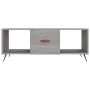 Mesa de centro madera contrachapada gris Sonoma 102x50x40 cm de vidaXL, Mesas de centro - Ref: Foro24-829274, Precio: 49,36 €...