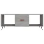 Mesa de centro madera contrachapada gris Sonoma 102x50x40 cm de vidaXL, Mesas de centro - Ref: Foro24-829274, Precio: 48,94 €...