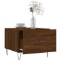 Mesa de centro madera contrachapada roble marrón 50x50x40 cm de vidaXL, Mesas de centro - Ref: Foro24-829394, Precio: 36,91 €...