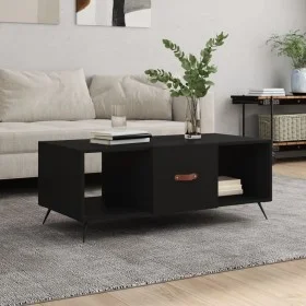 Mesa de centro madera contrachapada negro 102x50x40 cm de vidaXL, Mesas de centro - Ref: Foro24-829269, Precio: 50,40 €, Desc...