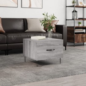 Mesa de centro madera contrachapada gris Sonoma 50x50x40 cm de vidaXL, Mesas de centro - Ref: Foro24-829392, Precio: 38,53 €,...