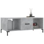 Mesa de centro madera contrachapada gris hormigón 102x50x40 cm de vidaXL, Mesas de centro - Ref: Foro24-829304, Precio: 52,90...