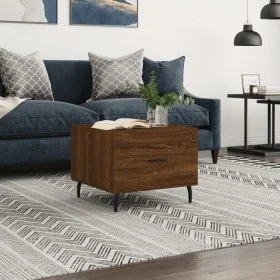 Plywood oak brown coffee table 50x50x40 cm by vidaXL, Coffee table - Ref: Foro24-829442, Price: 39,64 €, Discount: %