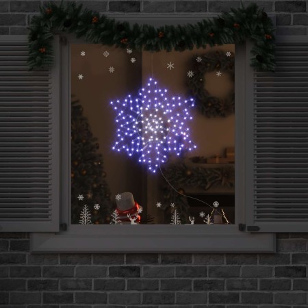 Copos de nieve navideños Azul 55.5 x 55.5 x 0.75 cm PVC en Decoración Festiva y Estacional | Comprar online en Foru.es